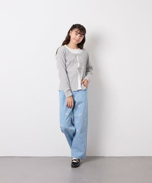 a.v.v / アー・ヴェ・ヴェ チノ・ワークパンツ | [120-160]【選べるデザイン】デザインワイドストレートデニム | 詳細14