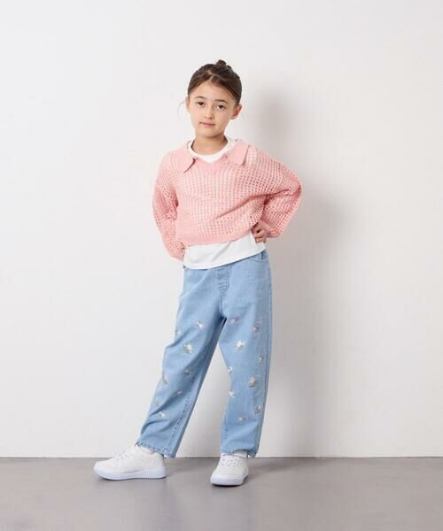 a.v.v / アー・ヴェ・ヴェ チノ・ワークパンツ | [120-160]【選べるデザイン】デザインワイドストレートデニム | 詳細5