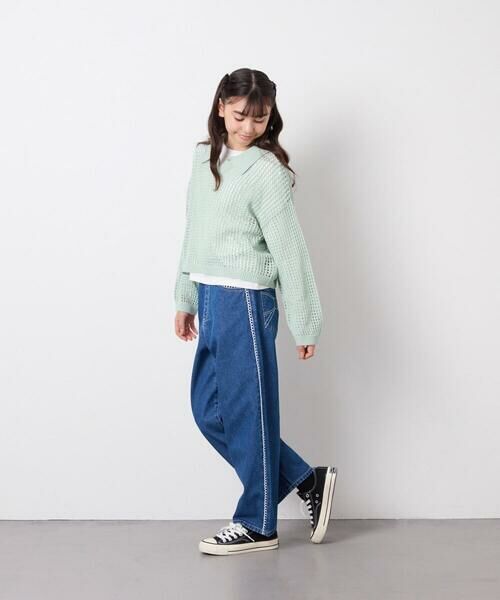 a.v.v / アー・ヴェ・ヴェ チノ・ワークパンツ | [120-160]【選べるデザイン】デザインワイドストレートデニム | 詳細19