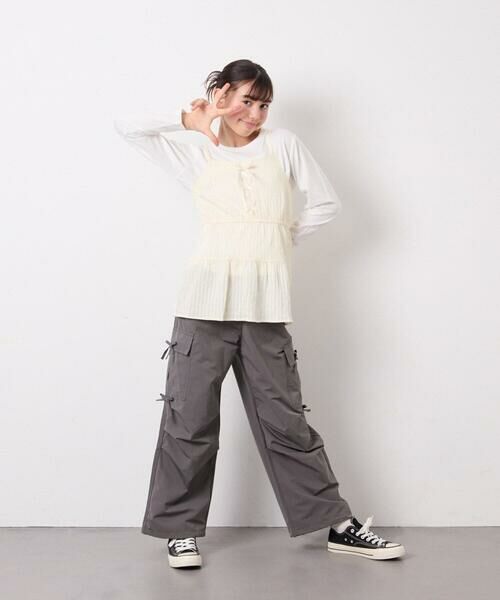 a.v.v / アー・ヴェ・ヴェ その他パンツ | [120-160]サイドリボンカーゴパンツ | 詳細23