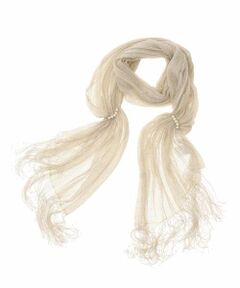 a.v.v / アー・ヴェ・ヴェ マフラー・ショール・スヌード・ストール | ラメラッセルパール調モチーフストール