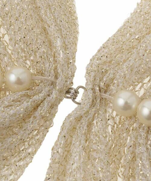 a.v.v / アー・ヴェ・ヴェ マフラー・ショール・スヌード・ストール | ラメラッセルパール調モチーフストール | 詳細4