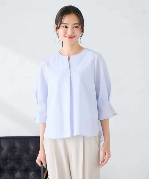 a.v.v / アー・ヴェ・ヴェ シャツ・ブラウス | ソフトサッカースキッパーブラウス | 詳細1