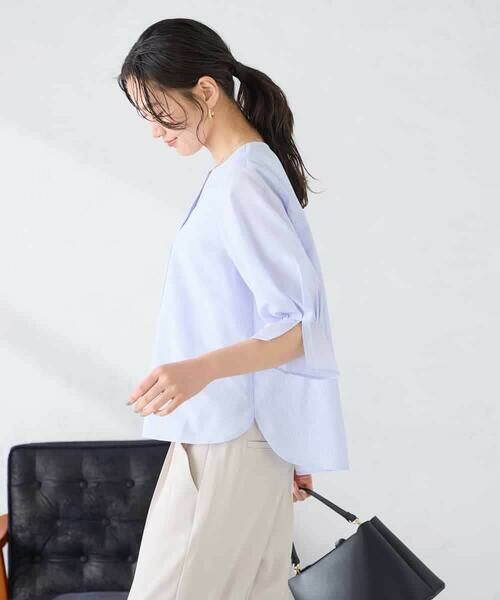 a.v.v / アー・ヴェ・ヴェ シャツ・ブラウス | ソフトサッカースキッパーブラウス | 詳細2