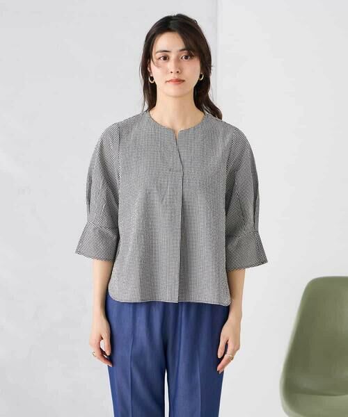 a.v.v / アー・ヴェ・ヴェ シャツ・ブラウス | ソフトサッカースキッパーブラウス | 詳細21