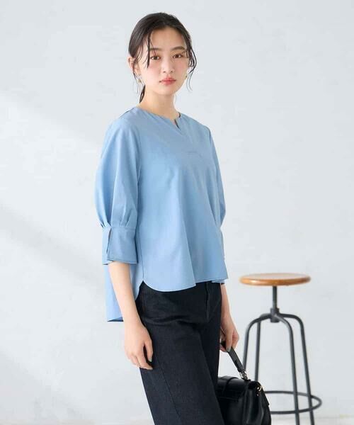 a.v.v / アー・ヴェ・ヴェ シャツ・ブラウス | ソフトサッカースキッパーブラウス | 詳細7