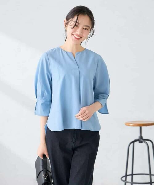 a.v.v / アー・ヴェ・ヴェ シャツ・ブラウス | ソフトサッカースキッパーブラウス | 詳細8