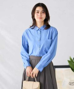 a.v.v / アー・ヴェ・ヴェ シャツ・ブラウス | バックタックシアーシャツ【接触冷感/イージーケア】