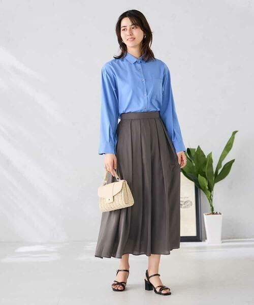 a.v.v / アー・ヴェ・ヴェ シャツ・ブラウス | バックタックシアーシャツ【接触冷感/イージーケア】 | 詳細18