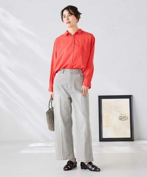 a.v.v / アー・ヴェ・ヴェ シャツ・ブラウス | バックタックシアーシャツ【接触冷感/イージーケア】 | 詳細2