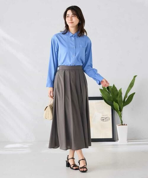 a.v.v / アー・ヴェ・ヴェ シャツ・ブラウス | バックタックシアーシャツ【接触冷感/イージーケア】 | 詳細20