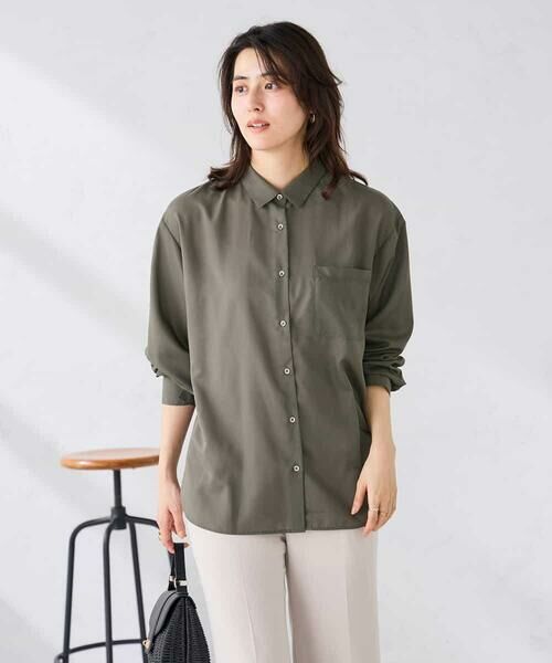 a.v.v / アー・ヴェ・ヴェ シャツ・ブラウス | バックタックシアーシャツ【接触冷感/イージーケア】 | 詳細25