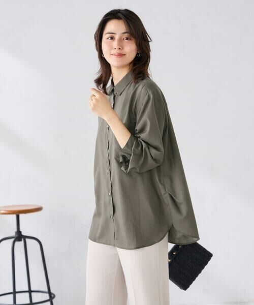 a.v.v / アー・ヴェ・ヴェ シャツ・ブラウス | バックタックシアーシャツ【接触冷感/イージーケア】 | 詳細26