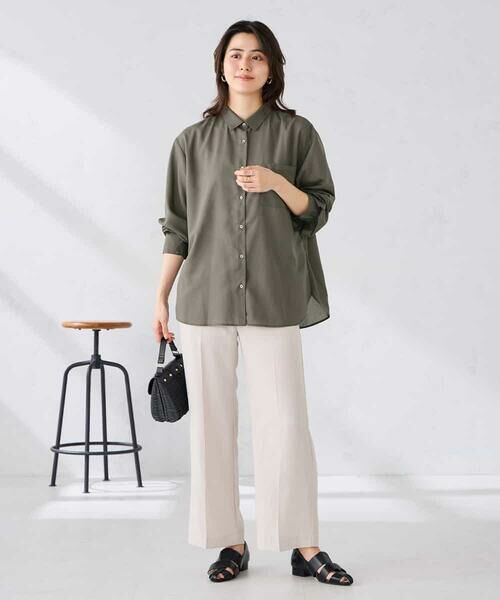 a.v.v / アー・ヴェ・ヴェ シャツ・ブラウス | バックタックシアーシャツ【接触冷感/イージーケア】 | 詳細28