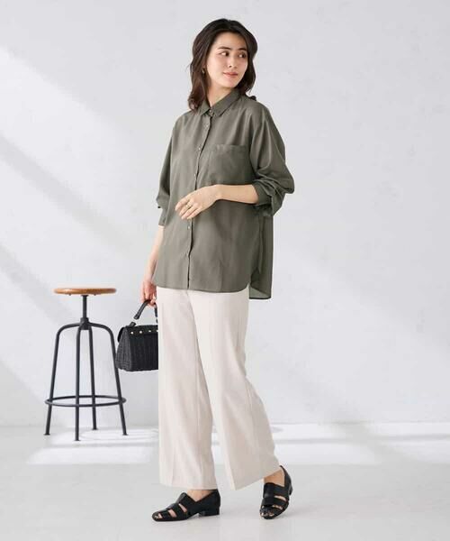 a.v.v / アー・ヴェ・ヴェ シャツ・ブラウス | バックタックシアーシャツ【接触冷感/イージーケア】 | 詳細29
