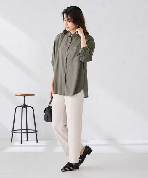 a.v.v / アー・ヴェ・ヴェ シャツ・ブラウス | バックタックシアーシャツ【接触冷感/イージーケア】 | 詳細30