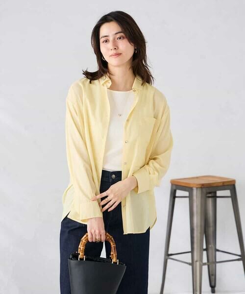 a.v.v / アー・ヴェ・ヴェ シャツ・ブラウス | バックタックシアーシャツ【接触冷感/イージーケア】 | 詳細7