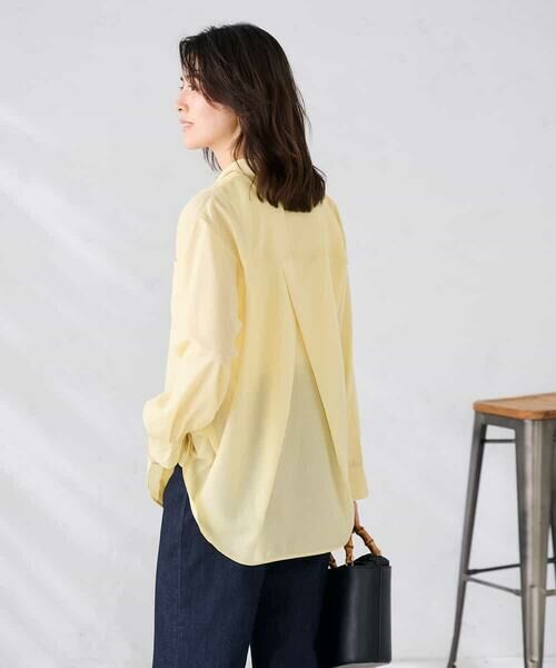 a.v.v / アー・ヴェ・ヴェ シャツ・ブラウス | バックタックシアーシャツ【接触冷感/イージーケア】 | 詳細8