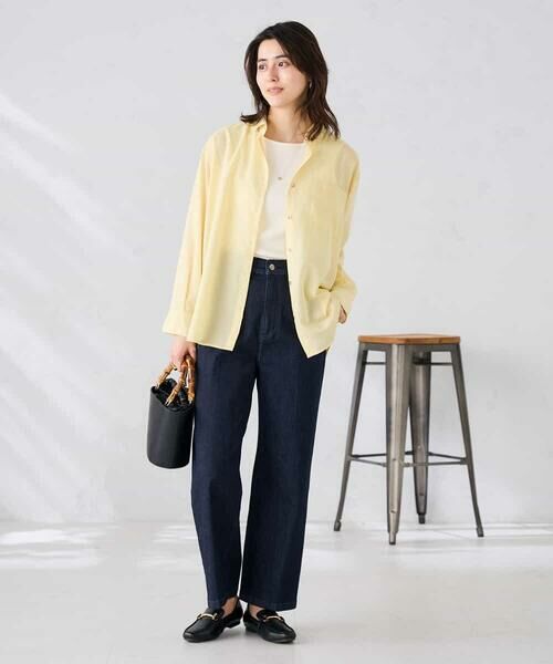 a.v.v / アー・ヴェ・ヴェ シャツ・ブラウス | バックタックシアーシャツ【接触冷感/イージーケア】 | 詳細9