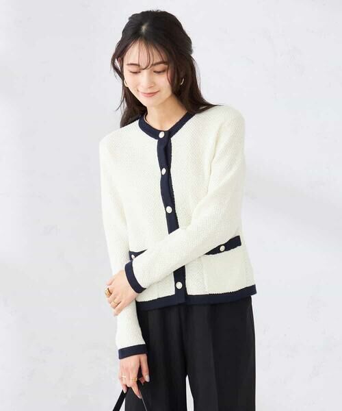 a.v.v / アー・ヴェ・ヴェ カーディガン・ボレロ | メタルボタンカノコニットジャケット | 詳細13