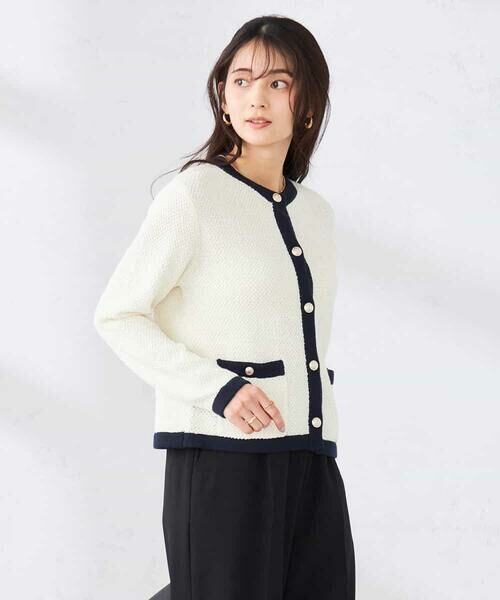 a.v.v / アー・ヴェ・ヴェ カーディガン・ボレロ | メタルボタンカノコニットジャケット | 詳細14