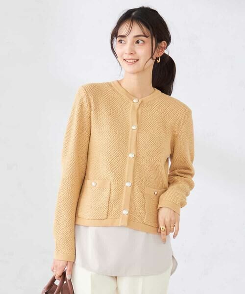a.v.v / アー・ヴェ・ヴェ カーディガン・ボレロ | メタルボタンカノコニットジャケット | 詳細5