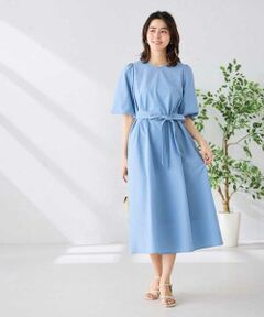 a.v.v / アー・ヴェ・ヴェ ロング・マキシ丈ワンピース | ソフトサッカーパフスリーブワンピース