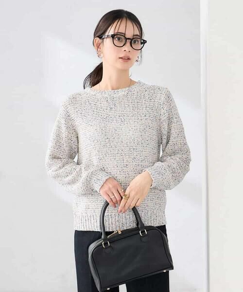 a.v.v / アー・ヴェ・ヴェ ニット・セーター | ミックスヤーンニット（ライトブルー）