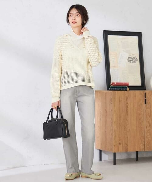 a.v.v / アー・ヴェ・ヴェ ニット・セーター | 襟付きメッシュニット | 詳細13