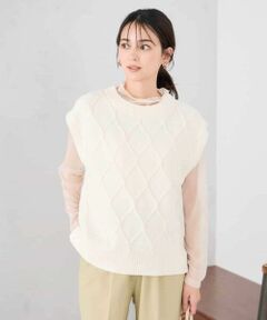 a.v.v / アー・ヴェ・ヴェ ベスト | アラン柄ハイネックベスト