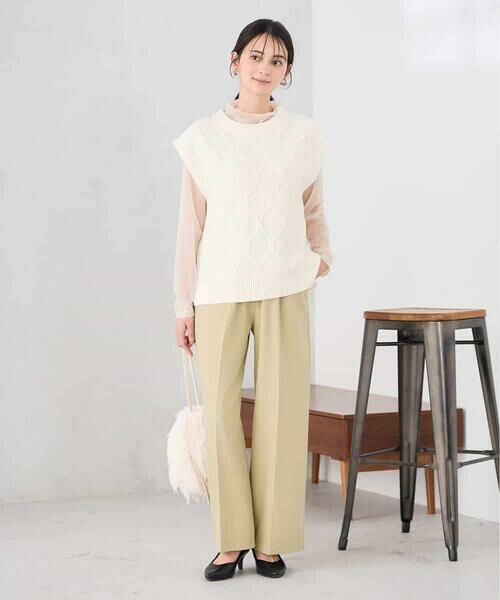 a.v.v / アー・ヴェ・ヴェ ベスト | アラン柄ハイネックベスト | 詳細11