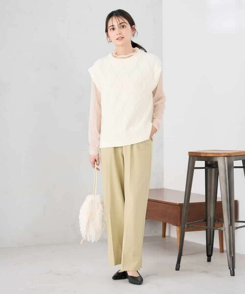 a.v.v / アー・ヴェ・ヴェ ベスト | アラン柄ハイネックベスト | 詳細12