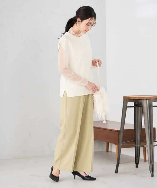 a.v.v / アー・ヴェ・ヴェ ベスト | アラン柄ハイネックベスト | 詳細13