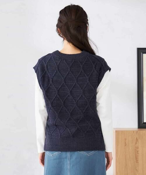 a.v.v / アー・ヴェ・ヴェ ベスト | アラン柄ハイネックベスト | 詳細16