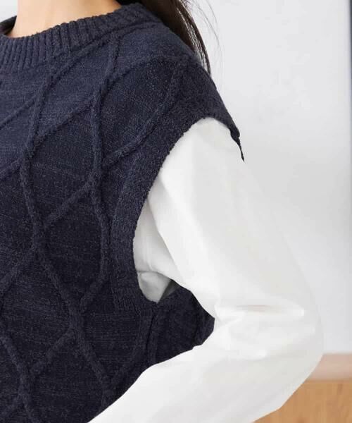 a.v.v / アー・ヴェ・ヴェ ベスト | アラン柄ハイネックベスト | 詳細18