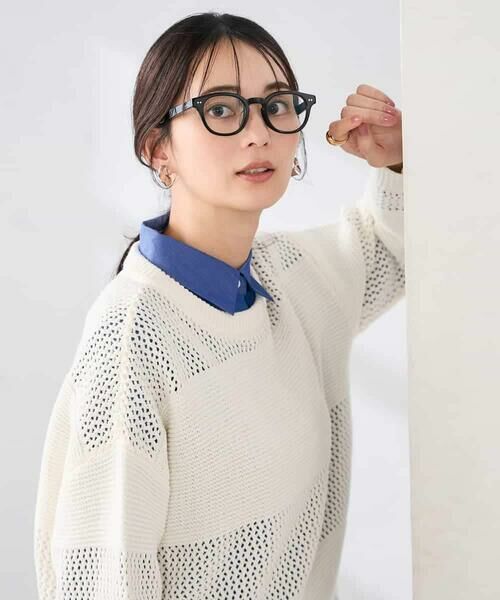 a.v.v / アー・ヴェ・ヴェ ニット・セーター | メッシュボーダーニット | 詳細13