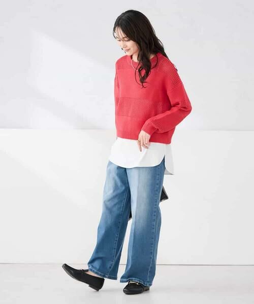 a.v.v / アー・ヴェ・ヴェ ニット・セーター | メッシュボーダーニット | 詳細27