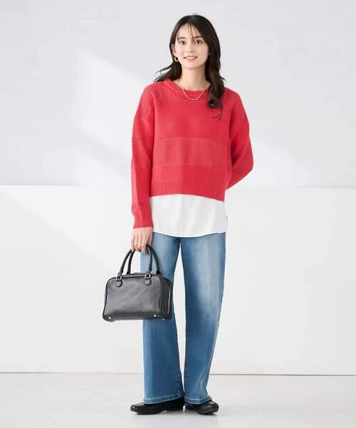 a.v.v / アー・ヴェ・ヴェ ニット・セーター | メッシュボーダーニット | 詳細28