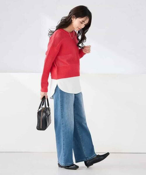 a.v.v / アー・ヴェ・ヴェ ニット・セーター | メッシュボーダーニット | 詳細29