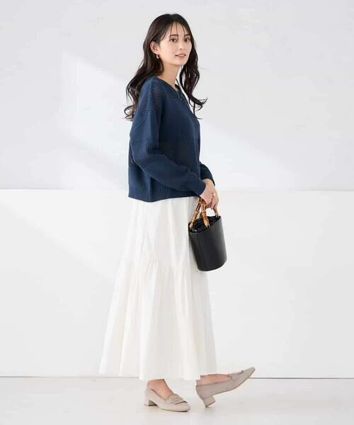 a.v.v / アー・ヴェ・ヴェ ニット・セーター | メッシュボーダーニット | 詳細7