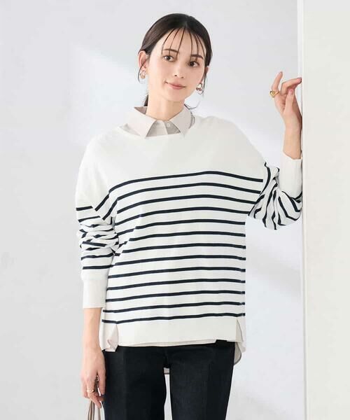 a.v.v / アー・ヴェ・ヴェ ニット・セーター | イレヘムガーターチュニックニット（アイボリー）