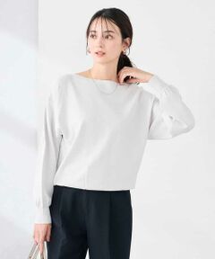 a.v.v / アー・ヴェ・ヴェ ニット・セーター | 【洗える/UVカット】ボートネック袖タックニット