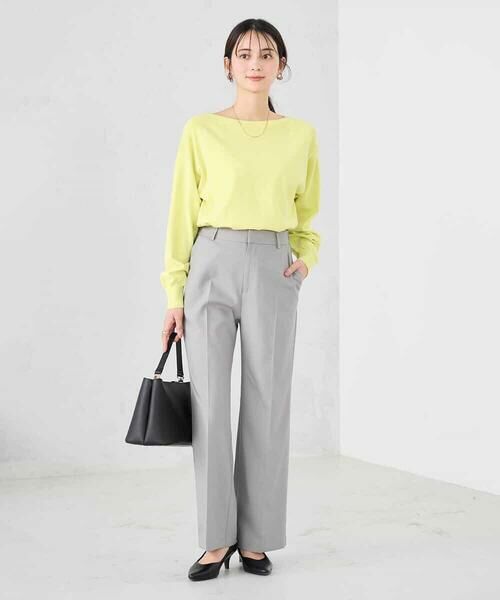 a.v.v / アー・ヴェ・ヴェ ニット・セーター | 【洗える/UVカット】ボートネック袖タックニット | 詳細13