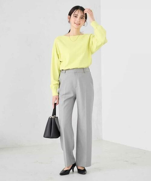 a.v.v / アー・ヴェ・ヴェ ニット・セーター | 【洗える/UVカット】ボートネック袖タックニット | 詳細15