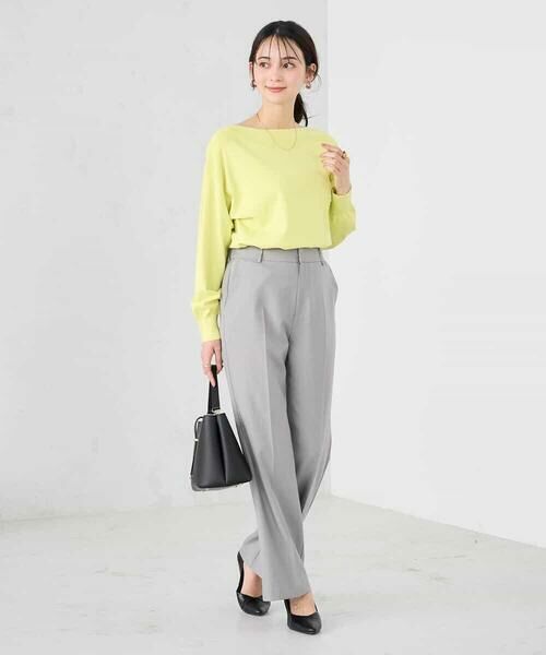 a.v.v / アー・ヴェ・ヴェ ニット・セーター | 【洗える/UVカット】ボートネック袖タックニット | 詳細16