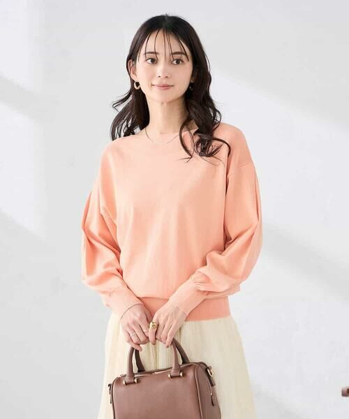 a.v.v / アー・ヴェ・ヴェ ニット・セーター | 【洗える/UVカット】ボートネック袖タックニット | 詳細2