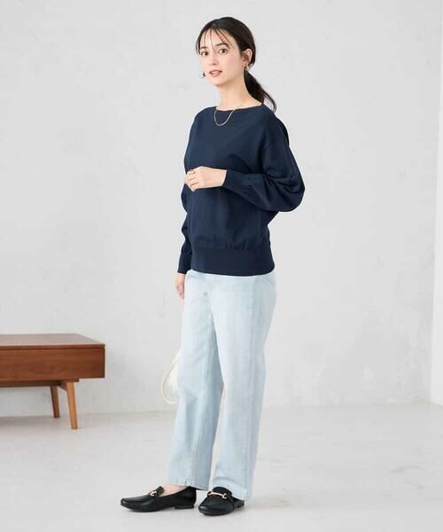 a.v.v / アー・ヴェ・ヴェ ニット・セーター | 【洗える/UVカット】ボートネック袖タックニット | 詳細22