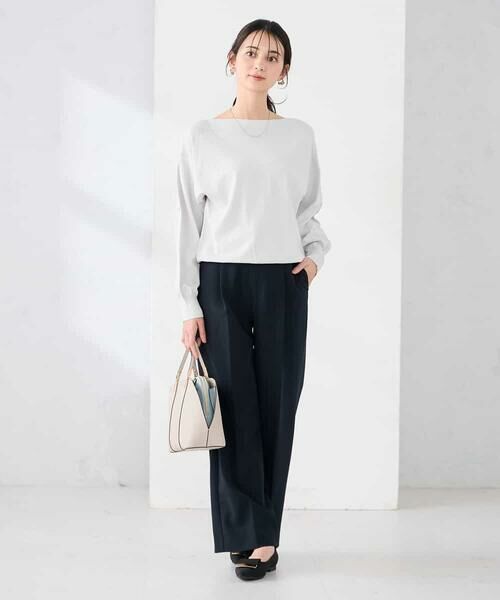 a.v.v / アー・ヴェ・ヴェ ニット・セーター | 【洗える/UVカット】ボートネック袖タックニット | 詳細25