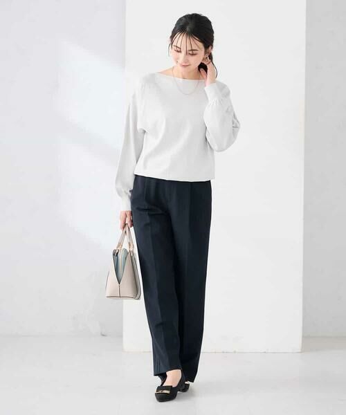 a.v.v / アー・ヴェ・ヴェ ニット・セーター | 【洗える/UVカット】ボートネック袖タックニット | 詳細28