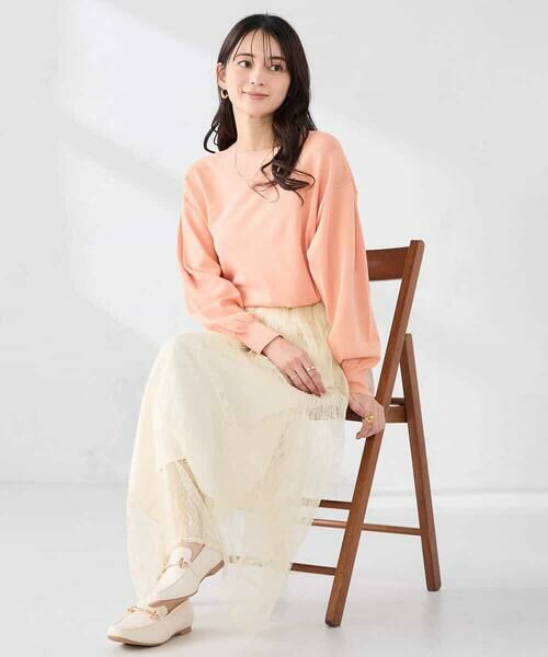 a.v.v / アー・ヴェ・ヴェ ニット・セーター | 【洗える/UVカット】ボートネック袖タックニット | 詳細9